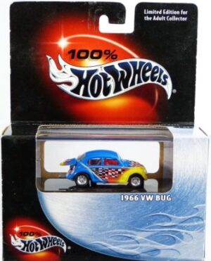 images 1966 VW Bug (Adult Collector-Blue & Yellow) “100% Hotwheels Limited Edition Series 1:64 Scale Box Set) “Rare-Vintage” (2000)