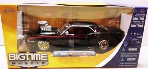'69 Chevy Camaro z/28 Blown Engine (Bigtime 1:24) Black (2009)