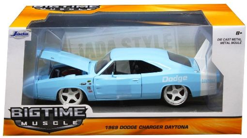 '69 Dodge Charger Daytona 1:24 (Jada Bigtime Muscle) Blue (2016) » Now And  Then Collectibles