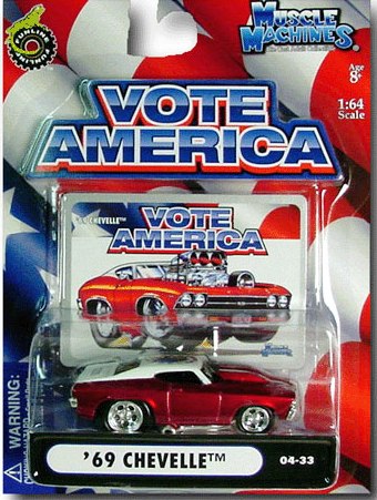 Muscle Machines ("Vote America") '69 Chevelle (Red/White) 2004