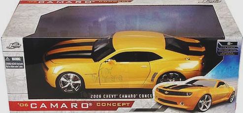 '06 Camaro Concept (Yellow w/Black Strips-Jada 1:32) Rare (2007)