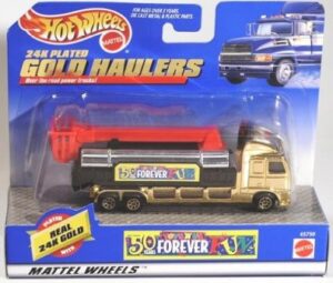 Hotwheels 24K Plated Gold Haulers (Maintenance) "Exclusive Toys R Us 50 Years Forever" (Hotwheels 1:64 Scale Diecast Collection) “Rare-Vintage” (1998)