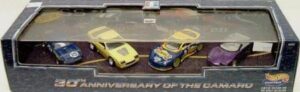images 30th Anniversary Of The Camaro “1967-1997” (Hotwheels “Exclusive  Limited Edition Camaro 1:64 Scale” Plexi-Case 4 Pc-Car Set) "Rare-Vintage" (1997)