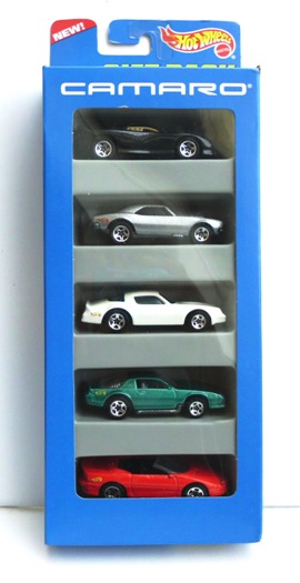 Camaro Gift Pack "All Cars w/5-Spoke Wheels" (Hotwheels 1:64 Scale 5-Car Box Set) “Rare-Vintage” (1995)