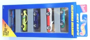 images California Dreamin' Gift Pack “w/2-Exclusive Vehicles-Collection & Various Wheels” (Hotwheels 1:64 Scale 5-Car Box Set) “Rare-Vintage” (1996)