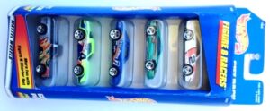 Figure 8 Racers Gift Pack “Multi-Colors-Collection w/Various Wheels” (Hotwheels 1:64 Scale 5-Car Box Set) “Rare-Vintage” (1997)