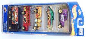 images Hotwheels Circus Gift Pack “Multi-Colors-Collection w/Various Wheels” (Hotwheels 1:64 Scale 5-Car Box Set) “Rare-Vintage” (2000)
