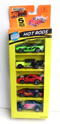 HOT RODS “Exclusive Designs!” (MATCHBOX 5-PACK 1:64 SCALE COLLECTIBLE SERIES) “Rare-Vintage” (1995)
