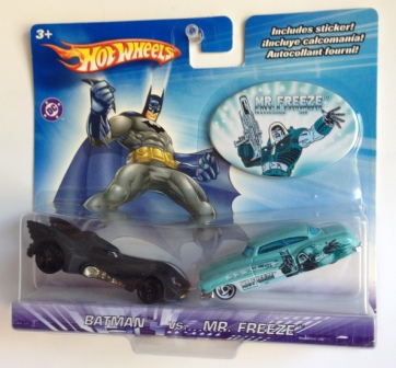 Hotwheels (Batman Vs. Mr. Freeze) 2-Pack (Hotwheels-DC Comics 1:64 Scale Series) “Rare-Vintage” (2003)