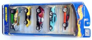 images Insectiride Gift Pack “Multi-Colors-Collection w/Various Wheels” (Hotwheels 1:64 Scale 5-Car Box Set) “Rare-Vintage” (2000)
