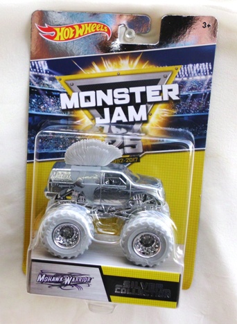 MOHAWK WARRIOR HW MONSTER JAM 25 (25TH SILVER COLLECTION 1992-2017) "Rare-Vintage" (2017)