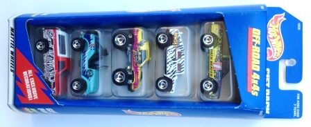 images Off-Road 4x4's Gift Pack “w/All Exclusive Decorations-Collection & Various Wheels” (Hotwheels 1:64 Scale 5-Car Box Set) “Rare-Vintage” (1997)