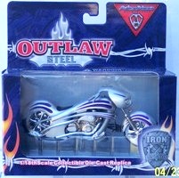 images Outlaw Steel (Silver/Purple Aero-Design) Bike (1:18 scale) Editi