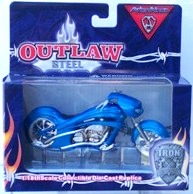 images Outlaw Steel (Blue Aero-Design) Bike (1:18 scale) Edition