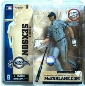 Richie Sexson - ("Brewers Retro-Chase Edition") Gray Uniform "Rookie" (Series 8) 2004