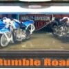 images Rumble Road “Motorcycle Set” (Hotwheels "Exclusive  Limited Edition 1:64 Scale" Harley Davidson Plexi-Case 4-Cycle Set) "Rare-Vintage" (1999)