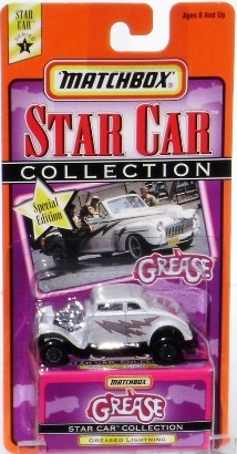 Grease -“Grease Lightning-Pearl White Ford Coupe”! (Matchbox “Star Car” Special Edition Collectible Series-1) “Rare-Vintage” (1998) 