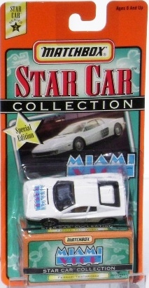 Miami Vice -“Ferrari Testaeossa-White”! (Matchbox “Star Car” Special Edition Collectible Series-2) “Rare-Vintage” (1998) 