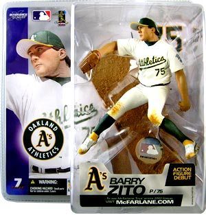 Barry Zito - ("Athletics") White Jersey "Rookie" (Series 7) 2003